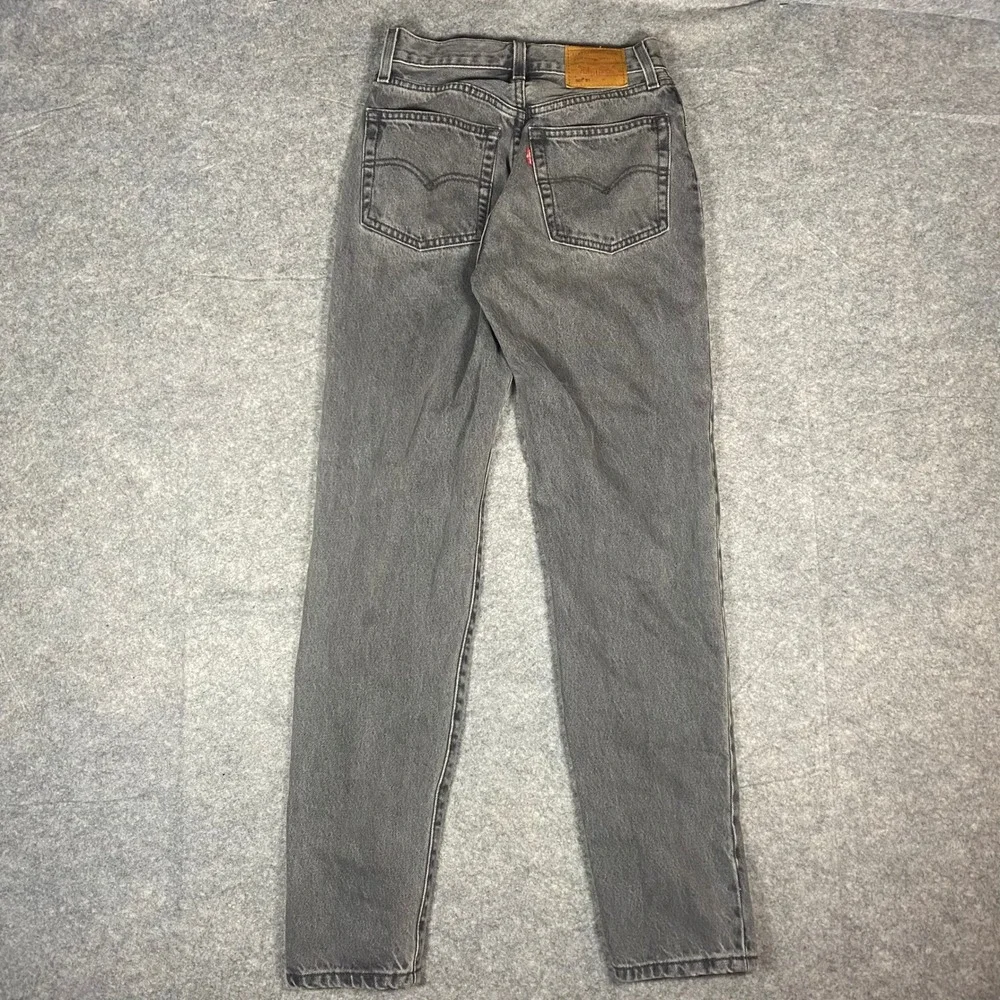 Levi Strauss & Co 501‎ 81 Premium Grey Wash Straight Leg Button Fly Jeans 24x31